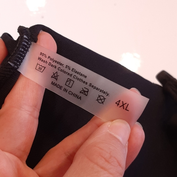 3/$20 Ruffled Caged Bikini Top Swim Suit Ribbed Padded Black Womens Plus Size 4X - Picture 10 of 10